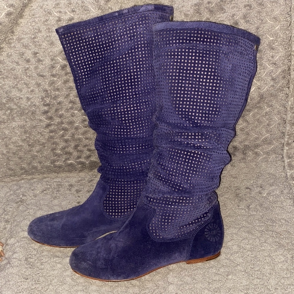 🎉HP🎉UGG Blue Mesh Knee-high Boots